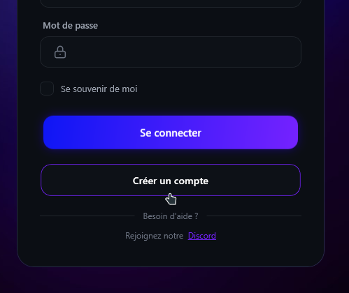 Créer un compte Optix